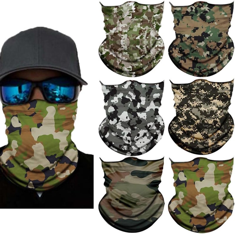 SIDAZON Neck Gaiter Mask,UV Protection Bandana Gator Face Cover Covering Mask,Tube Scarf,Neck Warmer Balaclava,Headband - Image 1
